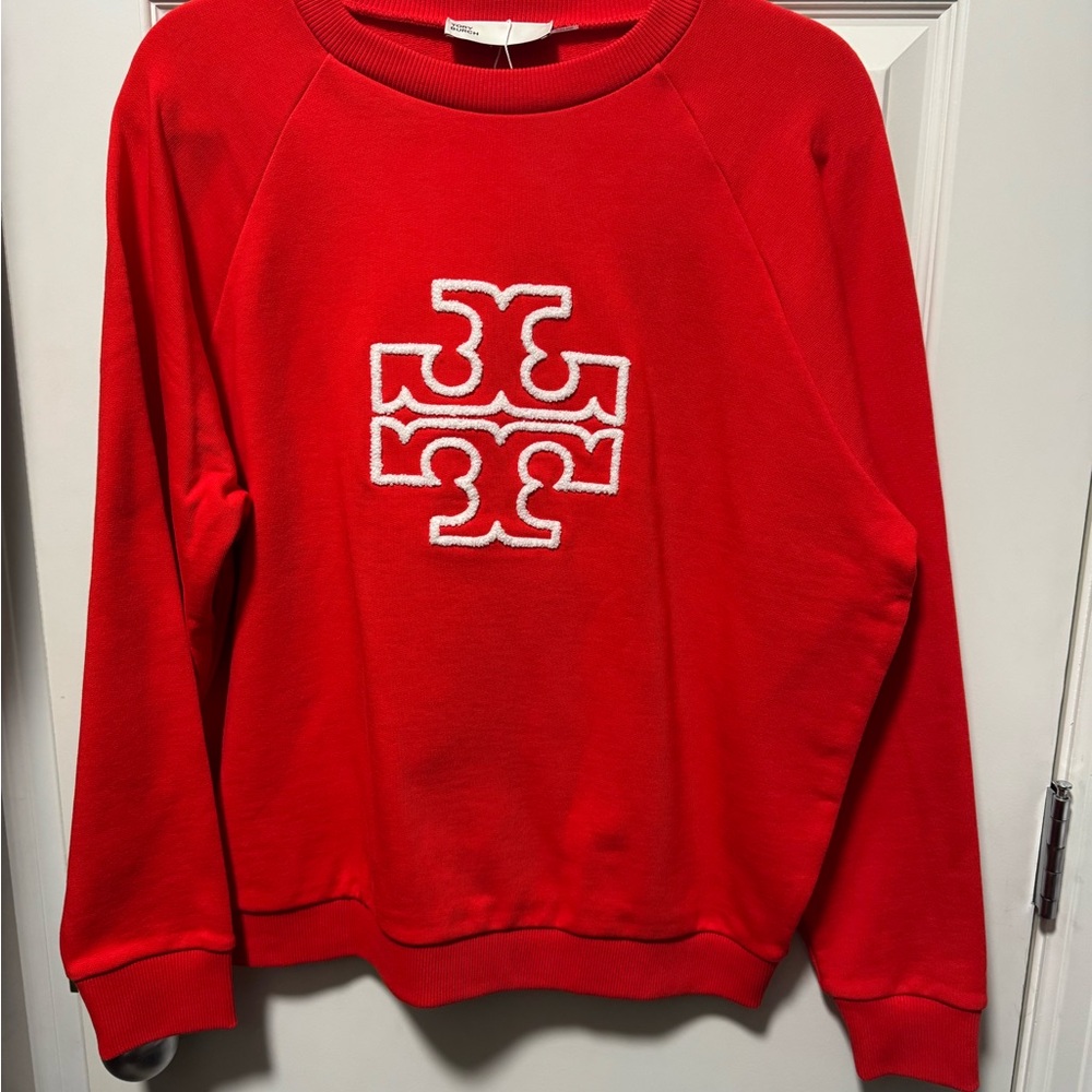 Tory Burch Red Crew Neck Sweater - Picture 3 of 4